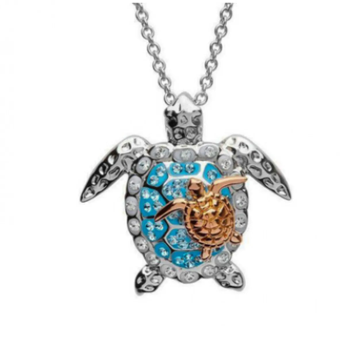 Hip-Hop Retro Tortoise Rhinestones Alloy Wholesale Pendant Necklace