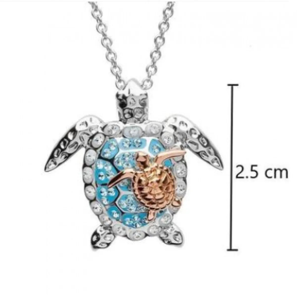 Hip-Hop Retro Tortoise Rhinestones Alloy Wholesale Pendant Necklace