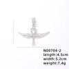 1 Piece 304 Stainless Steel Alloy Copper Rhinestones K Gold Plated Animal Cross Letter