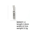 1 Piece 304 Stainless Steel Alloy Copper Rhinestones K Gold Plated Animal Cross Letter