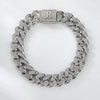 1PC A-Z Hiphop Man Personalized Name Letter Chain Bracelet Zinc Alloy Cutom Name Uppercase Letter Crown Cuba Chain Bracelets Full Diamond Heart Tennis Chain