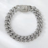 1PC A-Z Hiphop Man Personalized Name Letter Chain Bracelet Zinc Alloy Cutom Name Uppercase Letter Crown Cuba Chain Bracelets Full Diamond Heart Tennis Chain