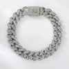 1PC A-Z Hiphop Man Personalized Name Letter Chain Bracelet Zinc Alloy Cutom Name Uppercase Letter Crown Cuba Chain Bracelets Full Diamond Heart Tennis Chain