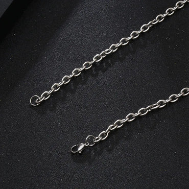 Hip-Hop Rock Modern Style Triangle 304 Stainless Steel Polishing Chain Unisex Pendant Necklace