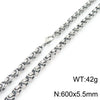 Hip-Hop Rock Solid Color Titanium Steel Patchwork 18K Gold Plated Men'S Necklace