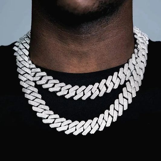 Hip-Hop Rock Streetwear Necklace Alloy Inlay Rhinestones Men'S Necklace