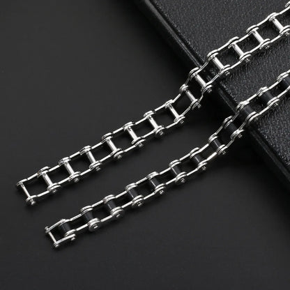 Hip-Hop Round Stainless Steel Pu Leather Plating Men'S Bracelets