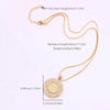 Hip-hop Shiny Cross Round Copper Polishing Plating Inlay Zircon 18k Gold Plated Unisex Pendant Necklace Sweater Chain Necklace