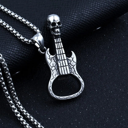 Hip-Hop Simple Style Animal Anchor Skull Alloy Titanium Steel Plating Unisex Pendant Necklace