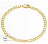 Hip-hop Simple Style Cool Style Solid Color Sterling Silver Plating Chain White Gold Plated Bracelets
