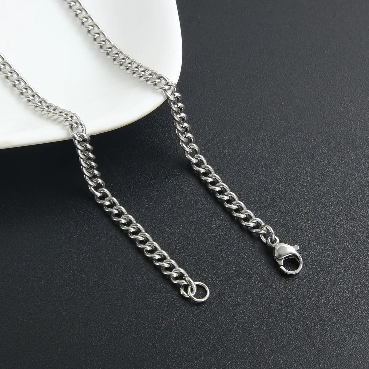 Hip-Hop Simple Style Geometric 304 Stainless Steel Unisex Necklace