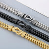 Hip-Hop Simple Style Knot 304 Stainless Steel 18K Gold Plated Men'S Bracelets