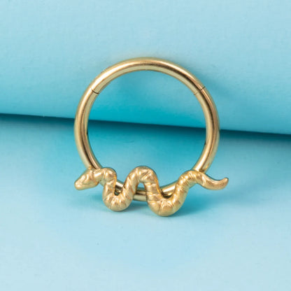 Hip-Hop Snake Stainless Steel Nose Ring In Bulk