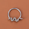 Hip-Hop Snake Stainless Steel Nose Ring In Bulk