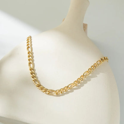 Hip-hop Solid Color Alloy Chain Women's Necklace