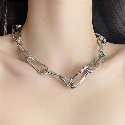 Hip-Hop Solid Color Alloy Unisex Choker