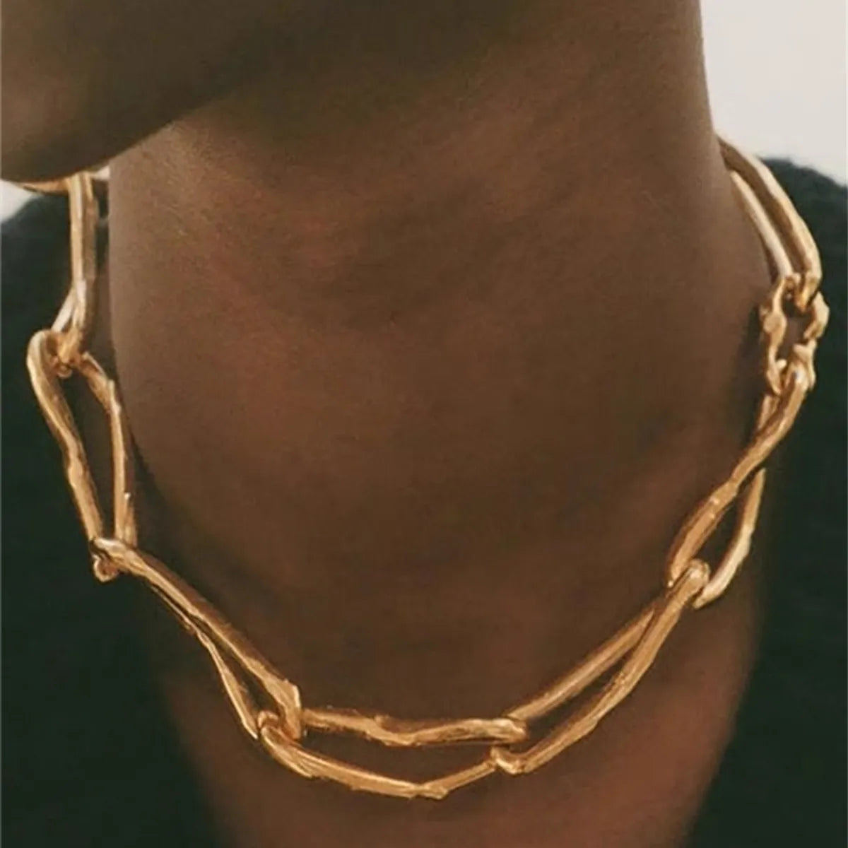 Hip-Hop Solid Color Alloy Unisex Choker