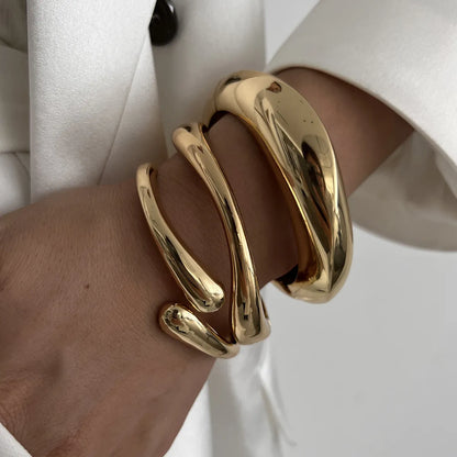 Hip-Hop Solid Color Alloy Wholesale Bangle