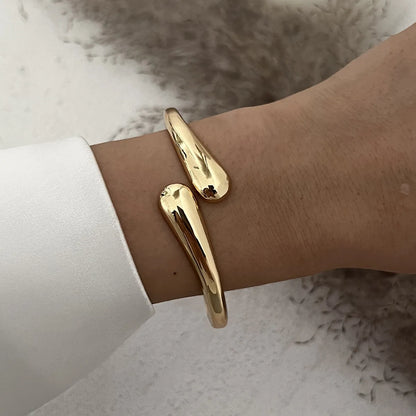 Hip-Hop Solid Color Alloy Wholesale Bangle