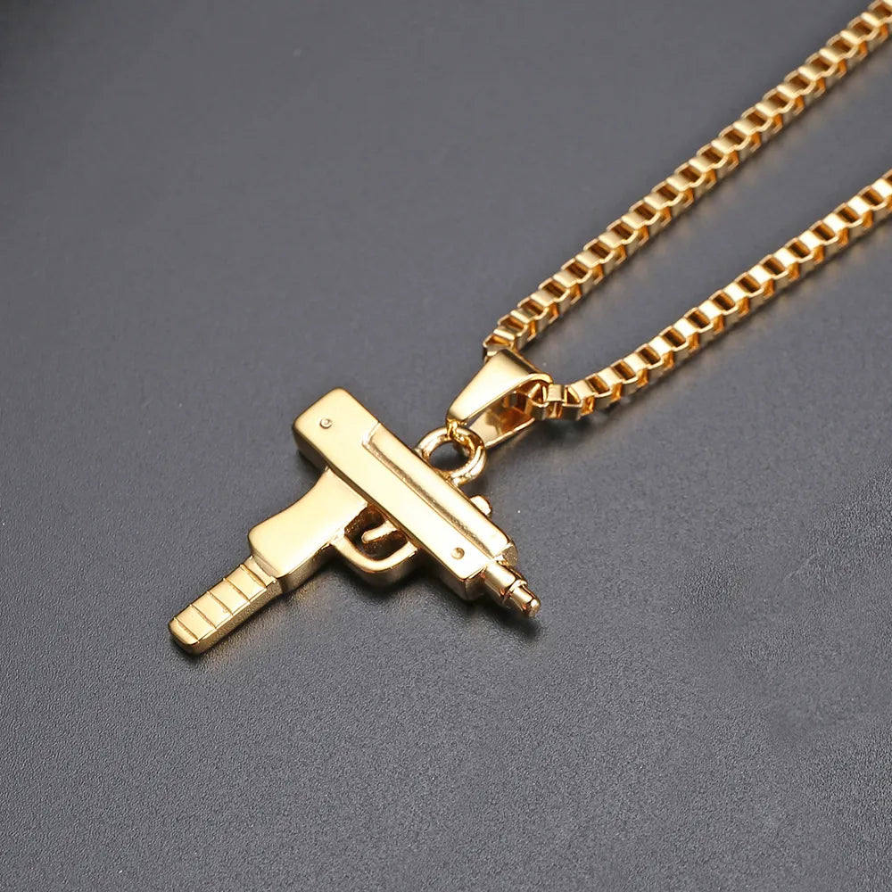 Hip-Hop Solid Color 304 Stainless Steel Irregular Plating 18K Gold Plated Men'S