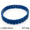 Hip-Hop Solid Color Stainless Steel 18K Gold Plated Men'S Bracelets