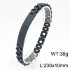 Hip-Hop Solid Color Stainless Steel 18K Gold Plated Men'S Bracelets