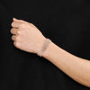 Hip-Hop Solid Color Stainless Steel 18K Gold Plated Men'S Bracelets
