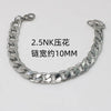 Hip-Hop Solid Color Stainless Steel Plating Bracelets 1 Piece