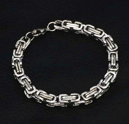 Hip-Hop Solid Color Stainless Steel Plating Bracelets 1 Piece