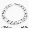 Hip-Hop Solid Color Stainless Steel Plating Bracelets 1 Piece