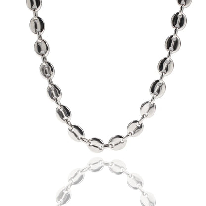 Hip-hop Solid Color Stainless Steel Plating Chain Bracelets Necklace