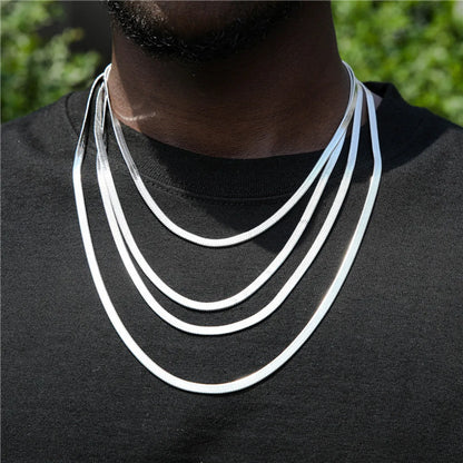 Hip-Hop Solid Color Stainless Steel Plating Unisex Necklace