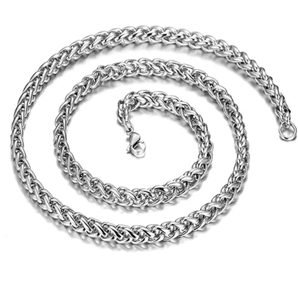 Hip-Hop Solid Color Ferroalloy Men'S Long Necklace