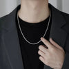 Hip-Hop Solid Color Ferroalloy Men'S Long Necklace