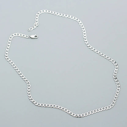 Hip-Hop Solid Color Sterling Silver Plating Necklace