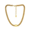 Hip-Hop Solid Color Titanium Steel Bracelets Necklace