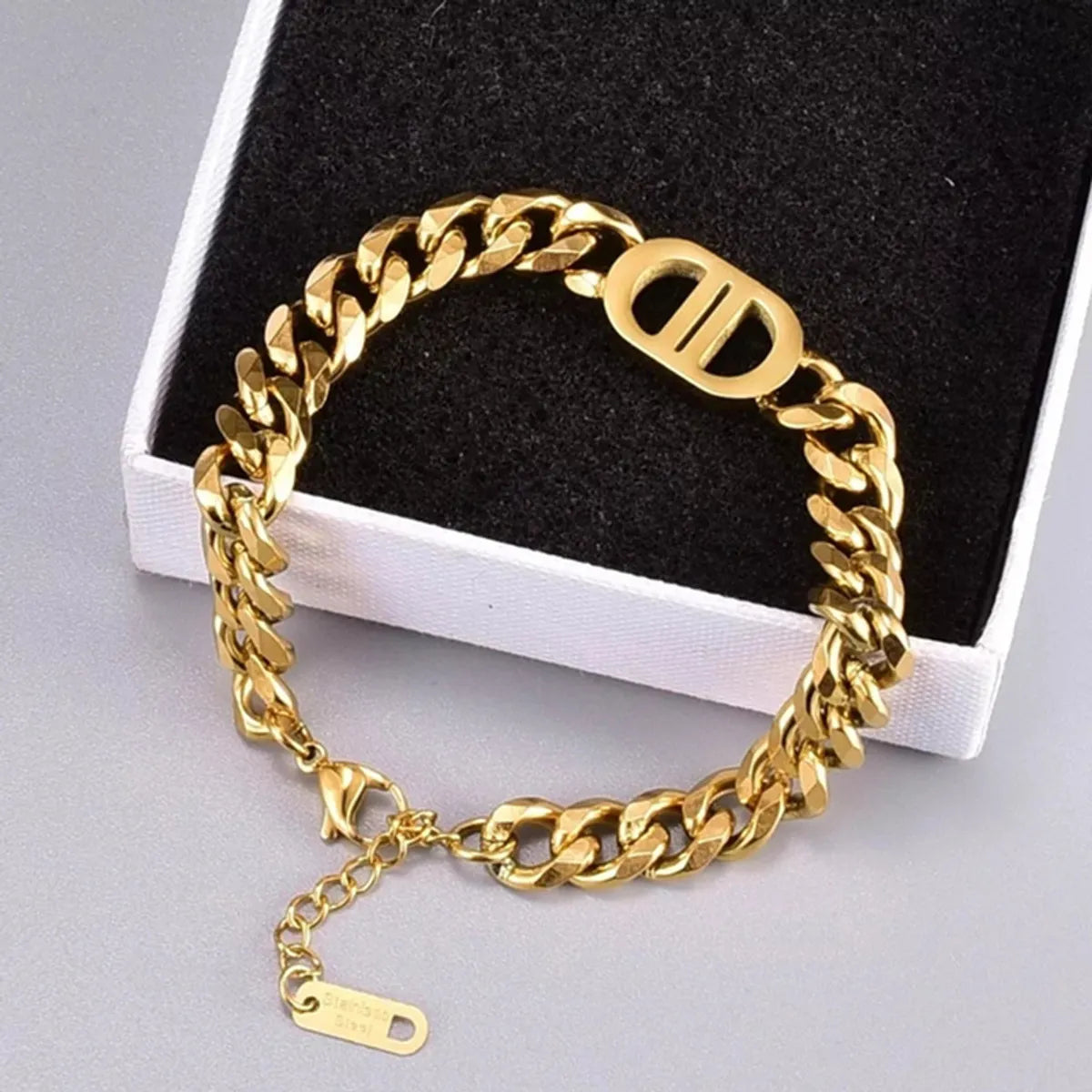 Hip-Hop Solid Color Titanium Steel Bracelets Necklace