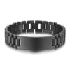 Hip-Hop Solid Color 304 Stainless Steel Patchwork Men'S Bracelets