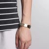 Hip-Hop Solid Color 304 Stainless Steel Patchwork Men'S Bracelets