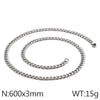 Hip-Hop Solid Color Titanium Steel Plating 18K Gold Plated Men'S Necklace