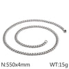 Hip-Hop Solid Color Titanium Steel Plating 18K Gold Plated Men'S Necklace