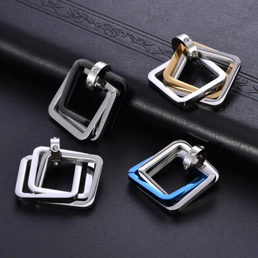 Hip-Hop Solid Color Titanium Steel Polishing Men'S Pendant Necklace