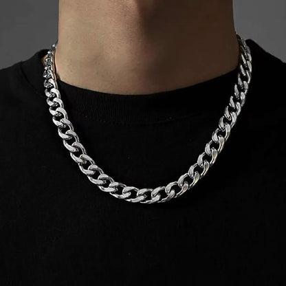 Hip-Hop Solid Color Titanium Steel Polishing Unisex Necklace