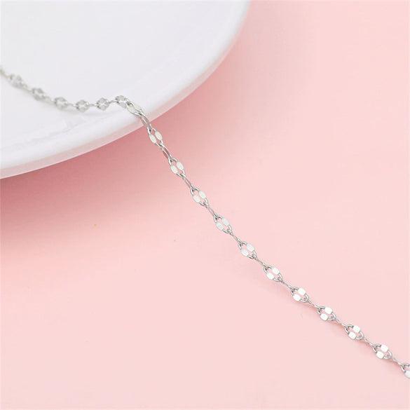 Hip Hop Stainless Steel Y2k Ancient Silver Diy Handmade Jewelry Chain Bracelet Necklace Accessories