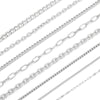 Hip Hop Stainless Steel Y2k Ancient Silver Diy Handmade Jewelry Chain Bracelet Necklace Accessories