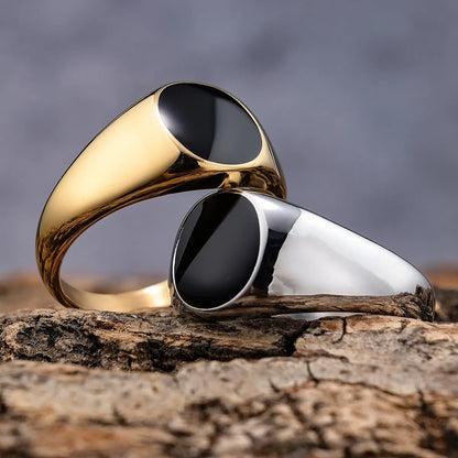 Hip-Hop Streetwear Geometric 316 Stainless Steel  Men'S Rings