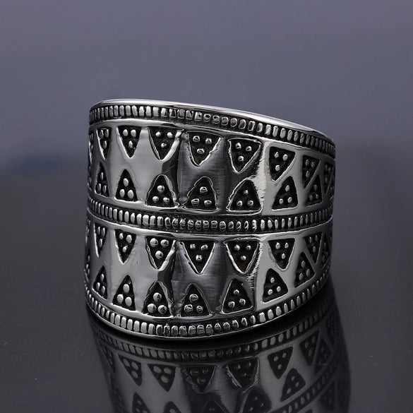 Hip-Hop Streetwear Geometric 304 Stainless Steel Men'S Rings