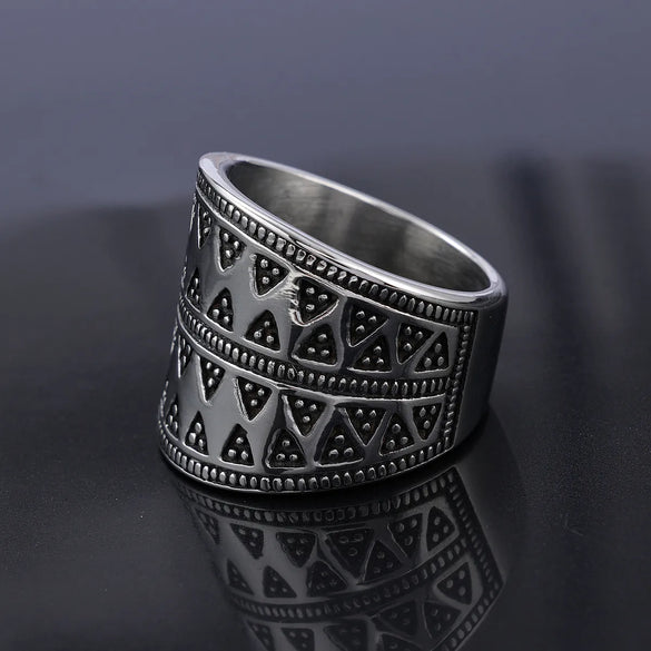Hip-Hop Streetwear Geometric 304 Stainless Steel Men'S Rings