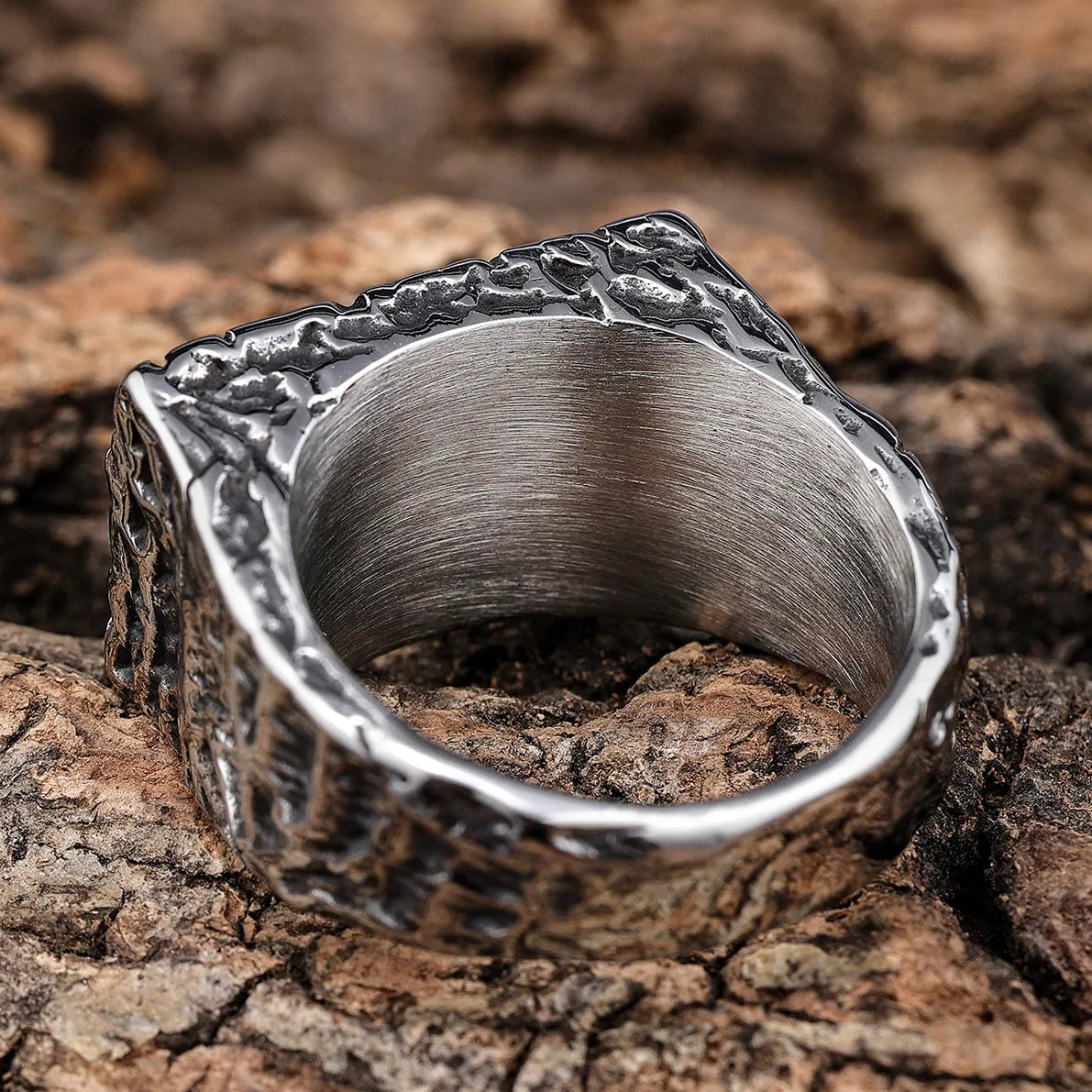 Hip-Hop Streetwear Geometric 316 Stainless Steel  Men'S Rings