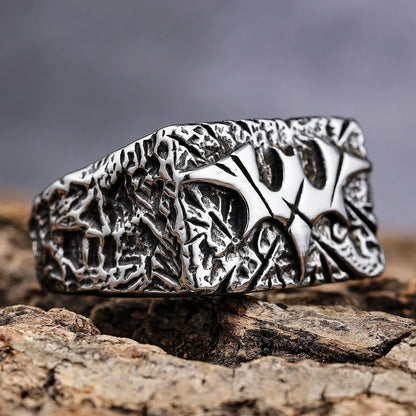 Hip-Hop Streetwear Geometric 316 Stainless Steel  Men'S Rings